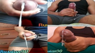 Compilation d’orgasmes éjaculations de garçon sexy - Thick charge de sperme avec orgasme gémissant Pov 3