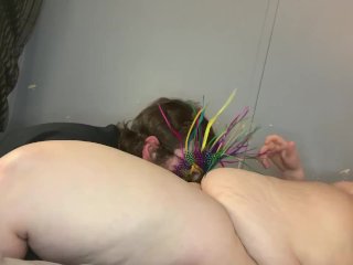 mother, amateur bbw, chubby, pussy licking