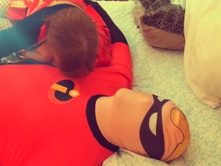 Granny Supergirl Sucks Mr. Incredible