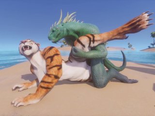 furry animation, scaly furry, cartoon, furry game