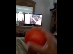 Nasty Legend fucks a tomato