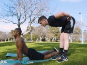 Preview 3 of Jay Tee Teaches Crush Sexy Yoga Positions - NextDoorStudios