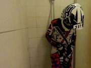 Preview 3 of 18 years Old boy take a shower in MX gear and jerk off