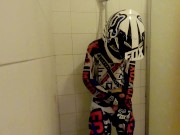 Preview 6 of 18 years Old boy take a shower in MX gear and jerk off