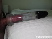 My BestVibe penis pump sucks the cum out of my cock Very intense male solo cumming