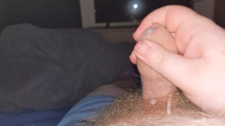 Squirting out a big load of cum