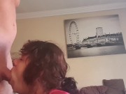 Preview 4 of Curly haired milf sucking and jerking my cock till I cum