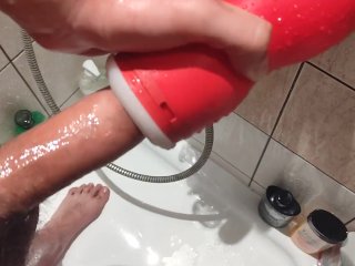 Young guy cums quick but hard