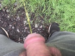 Peeing Outdoors Near Highway
