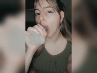 Damn. Kasity knows how to suck dick ) squirting and blow! solo mastrabation