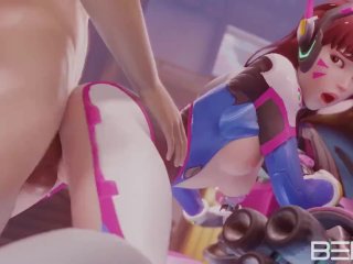 Dva Fucked Against the MEKA from Overwatch 3DNSFW Porn