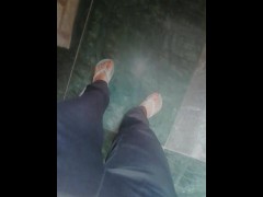 Checking up my panties after bike ride - accidentally menstruation started