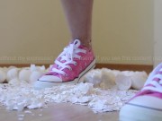 Preview 3 of 5 Months Saving Eggshells Crushing | Pink Sneakers Converse All Star