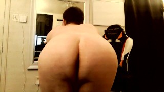 Straight Guy Twerks In The Mirror After Shaving His Hot Round Ass *MUST SEE*