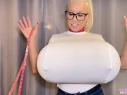 Preview 5 of Measuring my huge breast expansion! PREVIEW