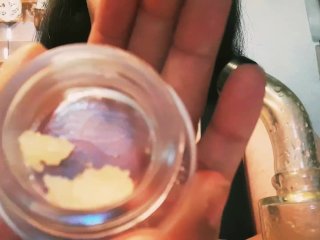 Arab BBW does Purple Punch Dab