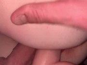 Preview 1 of dvp with 8 inch dildo and 8 inch cock