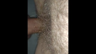 Close-Up View Of A Hairy Bbw Wife Dislodging Her Partner