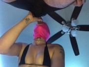 Preview 2 of Spit Dripping, Boobs Bouncing, View From Below Blowjob