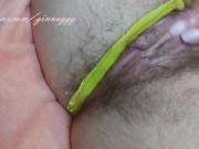 Preview 4 of lustful bitch gives out juice from a hairy pussy, pees on panties fingering a smelling pussy GinnaGg