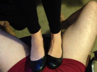 Ballet Flats Shoejob POV | High Arches | Toe Cleavage | well Worn Dirty Flat Shoes