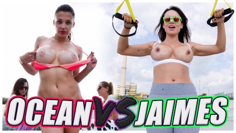 BANGBROS - Public Battle Of The GOATs: Aletta Ocean VS Franceska Jaimes