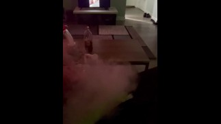 Goth Boy Blows Huge Clouds Over His Throbbing Hard Cock As He Strokes It To Charlotte Sartre 