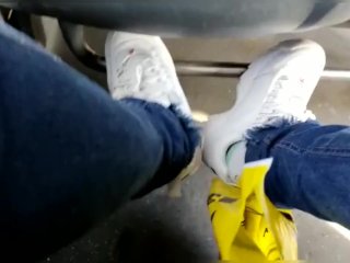 Take off Shoes in bus