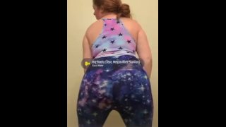 Thick red head Twerks for your pleasure 