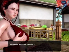 4 - Mythic Manor - Sexy milf Esther with huge tits working on the garden