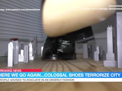 amaninheels | Giant Crossdresser | Giant Loafers in the City (teaser)