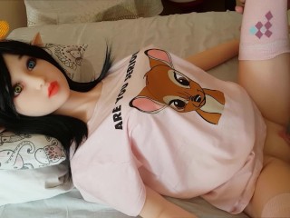Amelia Als ELF Schneewittchen Echtes Mädchen Stimme Anime Sexpuppe Fee Creampie Anal Pussy Kawai N