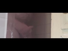 Stepdad shower masturbation voyeur 