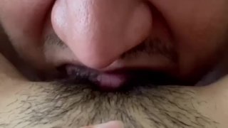Amateur Latina wet pussy - the lick of death 