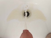 Preview 3 of Making a piss puddle in the bath tub in slow motion