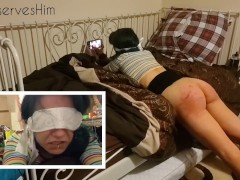 10x speed pixie plays Master's game, gets facefucked and spanked and ass fucked