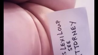 MissLexiLoup hot curvy ass female jerking off mid Summer dreams 