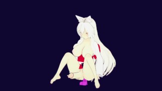 Sissy femboy fucks herself in the ass with dildo hentai uncensored