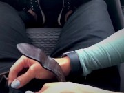 Preview 1 of blowjob in the car waiting for friends