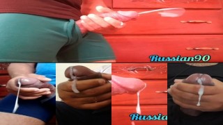 Daddy Moaning, Dirty Talking and Cumming - Cumshot Compilation POV 2