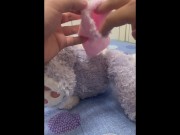 Preview 1 of How to make VAGINAL in my bunny plushie doll (character: Stellalou, M size)