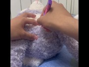Preview 2 of How to make VAGINAL in my bunny plushie doll (character: Stellalou, M size)
