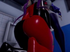 Futa Raven love Harley Quinn [Hentai 3D]
