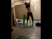 Preview 3 of college skater doesn't care who sees in school bathroom