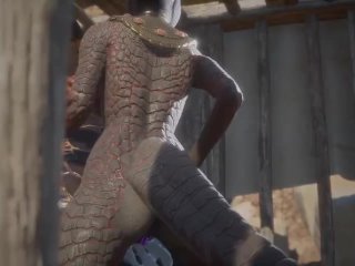 Dragon Futa Breeds Naga Slut with her Love