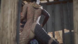 Дракон Фута разводит шлюху-нагу своей любовью