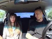 Preview 3 of FAKE TAXI YOUTUBE SHOW WITH SEXY GIRL PT 2