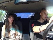 Preview 4 of FAKE TAXI YOUTUBE SHOW WITH SEXY GIRL PT 2