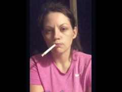 Dangling smoke fetish 