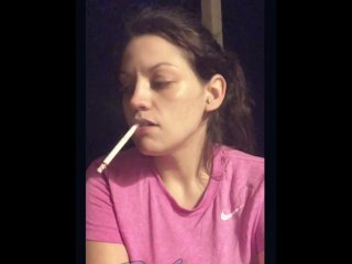 kink, brunette, smoker, smoking girl
